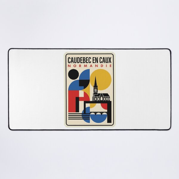 Item preview, Retro Caudebec En Caux Bauhaus Geometric Skyline designed and sold by k3rstman1.