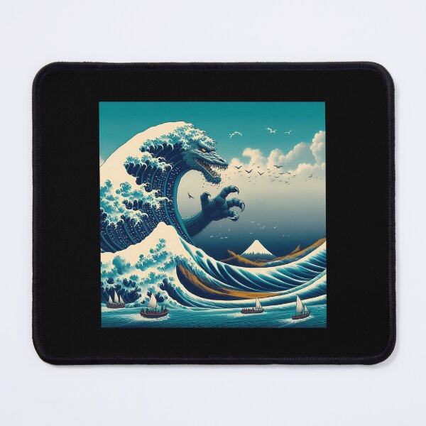 Item preview, Godzila Kanagawa Wave designed and sold by MargarettaYeage.
