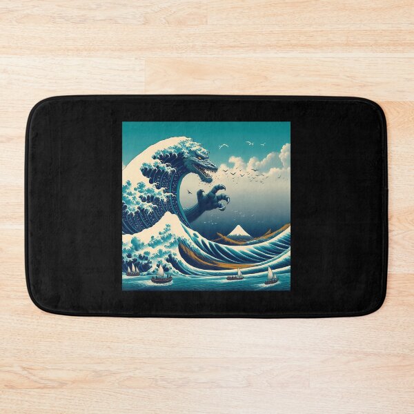Item preview, Godzila Kanagawa Wave designed and sold by MargarettaYeage.
