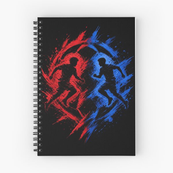 Item preview, Blue vs red soccer art clash  designed and sold by Nexus Space.