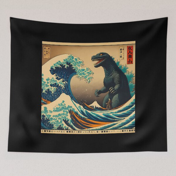 Artikelvorschau, Welle gegen Godzilla entworfen und verkauft von MargarettaYeage.