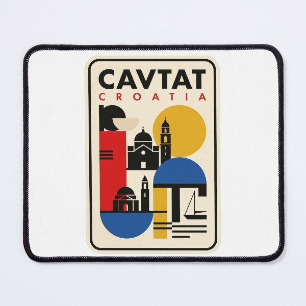 Item preview, Retro Cavtat Bauhaus Geometric Skyline designed and sold by k3rstman1.