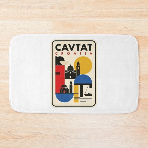 Item preview, Retro Cavtat Bauhaus Geometric Skyline designed and sold by k3rstman1.