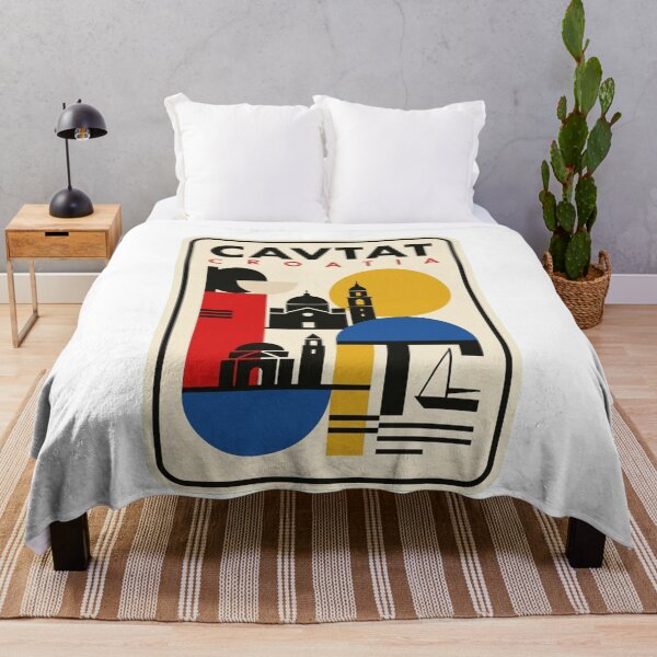 Item preview, Retro Cavtat Bauhaus Geometric Skyline designed and sold by k3rstman1.