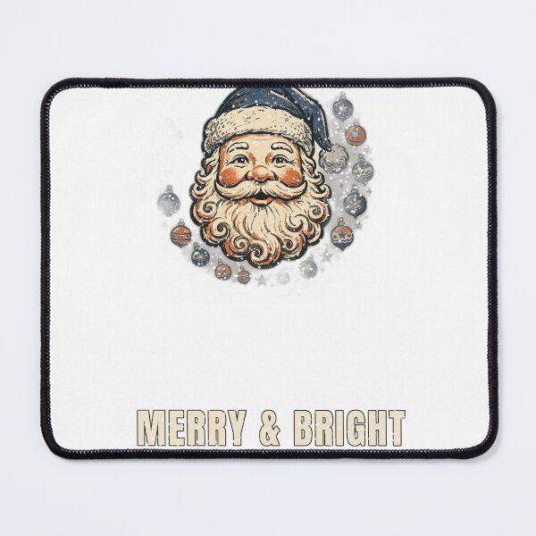 Item preview, Merry and Bright Retro Grunge Santa Christmas T-Shirt designed and sold by Worn and Witty.
