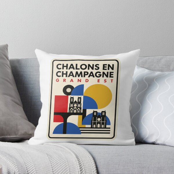 Item preview, Retro Chalons En Champagne Bauhaus Geometric Skyline designed and sold by k3rstman1.