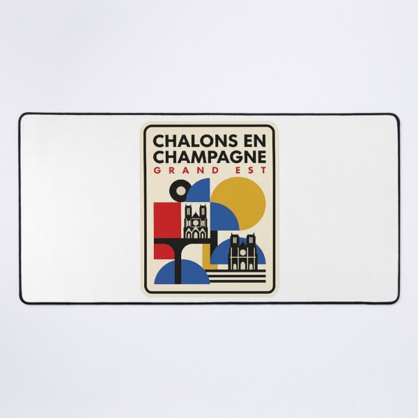 Item preview, Retro Chalons En Champagne Bauhaus Geometric Skyline designed and sold by k3rstman1.