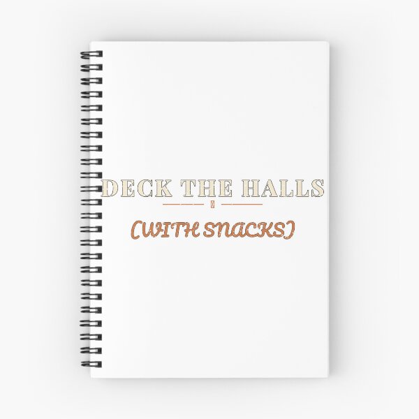 Item preview, Deck the Halls with Snacks Funny Christmas Typography T-Shirt designed and sold by Worn and Witty.