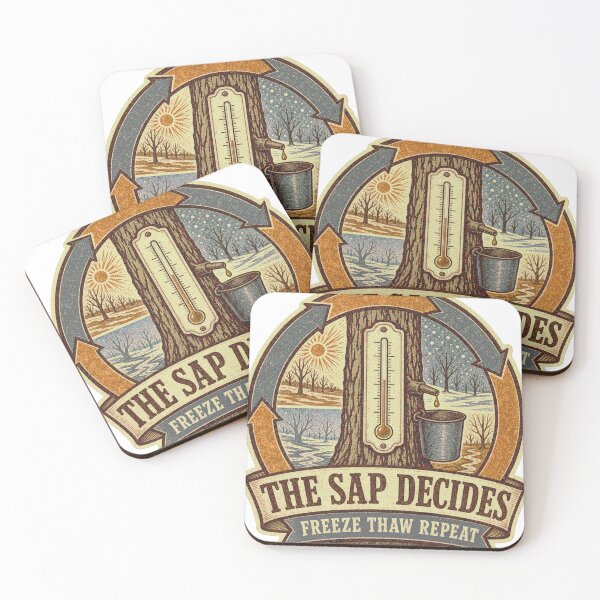 Item preview, The Sap Decides Maple Sap Frost Tau Emblem designed and sold by BoosterShop.