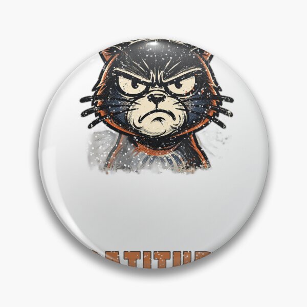 Item preview, Cattitude Funny Grumpy Cat T-Shirt designed and sold by Worn and Witty.