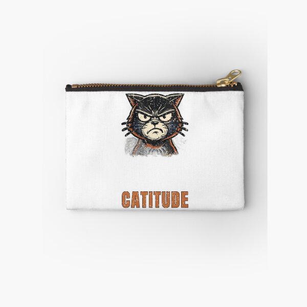 Item preview, Cattitude Funny Grumpy Cat T-Shirt designed and sold by Worn and Witty.