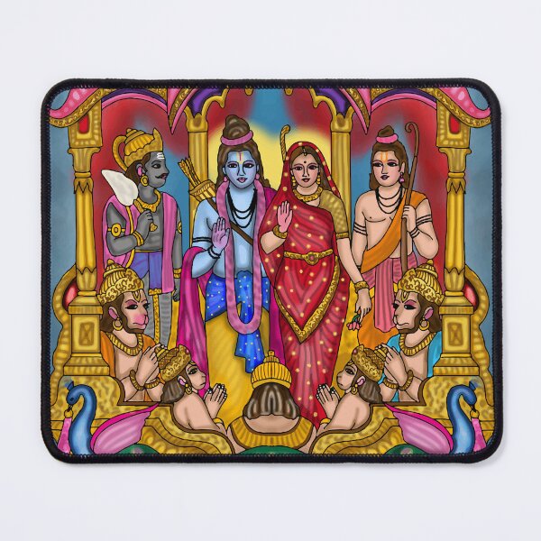 Item preview, Sita Ram Digital Drawing | Lord Rama and Goddess Sita Hindu Artwork designed and sold by Harshit_Digital_Arts.