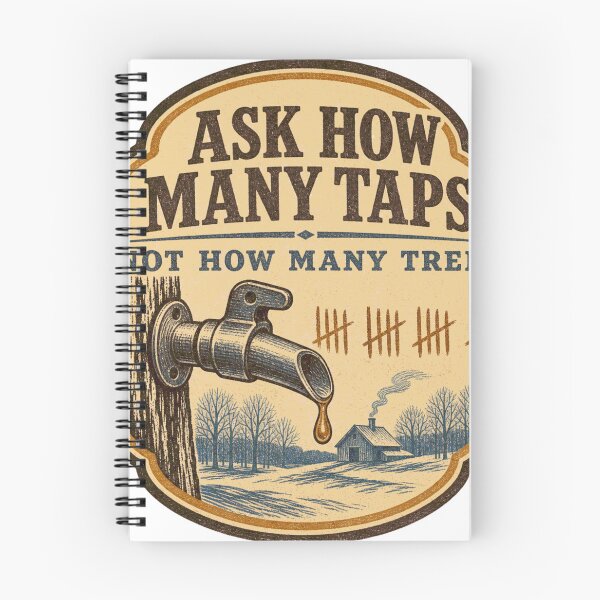 Item preview, Ask How Many Taps maple syrup tap emblem designed and sold by BoosterShop.