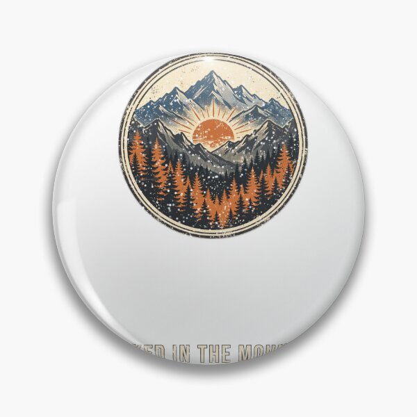 Item preview, I Peaked in the Mountains Funny Hiking Mountain Badge T-Shirt designed and sold by Worn and Witty.