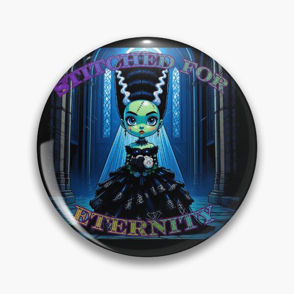 Item preview, Chibi Bride of Frankenstein – “Stitched for Eternity” designed and sold by AADesigns42.