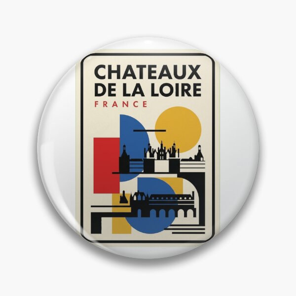 Item preview, Retro Chateaux De La Loire Bauhaus Geometric Skyline designed and sold by k3rstman1.