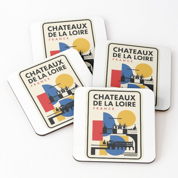 Item preview, Retro Chateaux De La Loire Bauhaus Geometric Skyline designed and sold by k3rstman1.