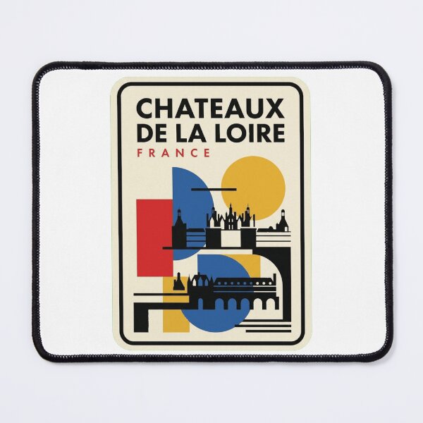 Item preview, Retro Chateaux De La Loire Bauhaus Geometric Skyline designed and sold by k3rstman1.