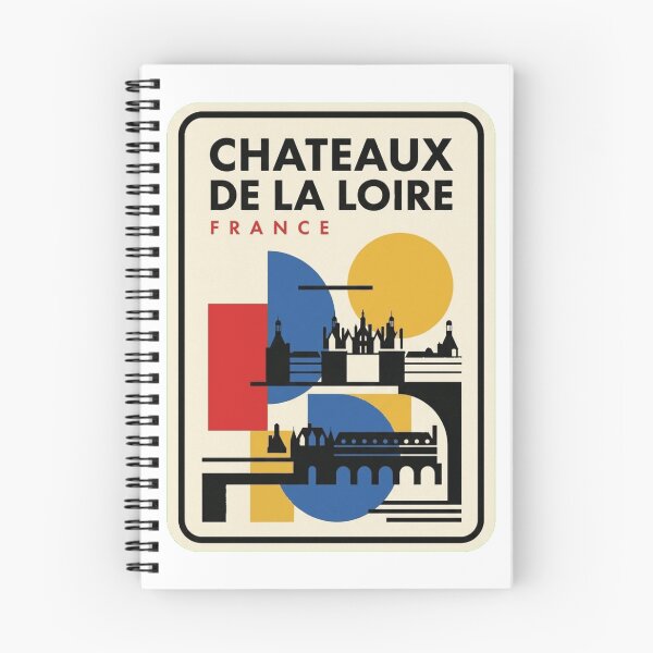 Item preview, Retro Chateaux De La Loire Bauhaus Geometric Skyline designed and sold by k3rstman1.