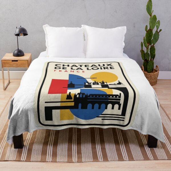 Item preview, Retro Chateaux De La Loire Bauhaus Geometric Skyline designed and sold by k3rstman1.