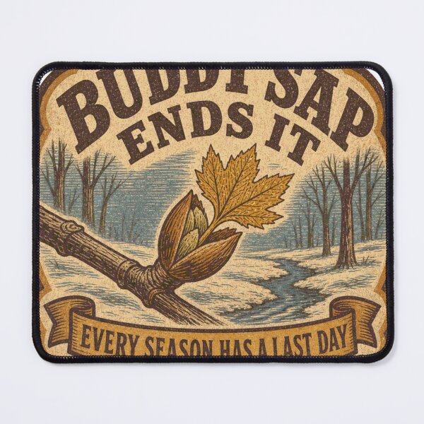 Item preview, Buddy Sap Ends It Maple Syrup Season End Emblem designed and sold by BoosterShop.