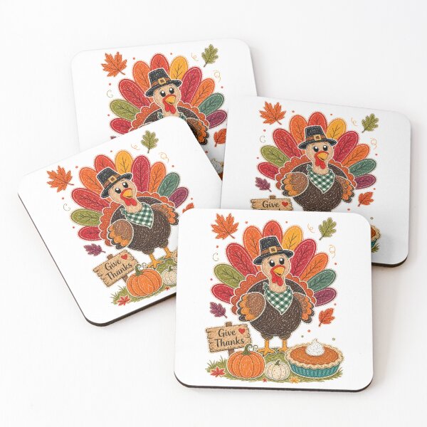 Item preview, Give Thanks Thanksgiving Turkey Fall Leaves Pumpkin Harvest designed and sold by JessArty ⭐⭐⭐⭐⭐.