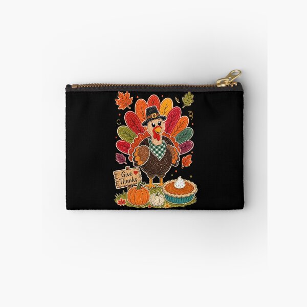 Item preview, Give Thanks Thanksgiving Turkey Fall Leaves Pumpkin Harvest designed and sold by JessArty ⭐⭐⭐⭐⭐.