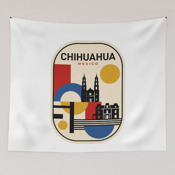 Item preview, Retro Chihuahua Bauhaus Geometric Skyline designed and sold by k3rstman1.