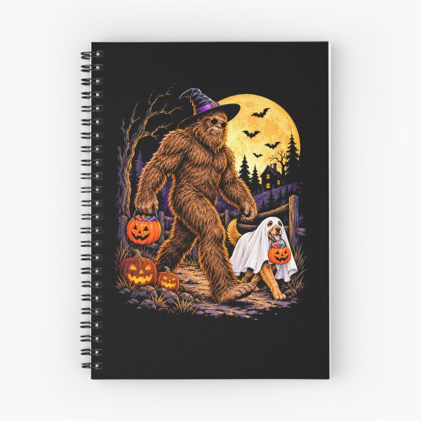 Item preview, Bigfoot Trick Or Treating Halloween Dog Ghost Costume Witch Hat Pumpkin Funny Spooky Design designed and sold by 519xdesign.