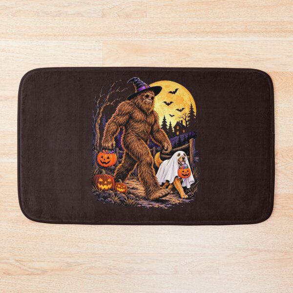 Item preview, Bigfoot Trick Or Treating Halloween Dog Ghost Costume Witch Hat Pumpkin Funny Spooky Design designed and sold by 519xdesign.