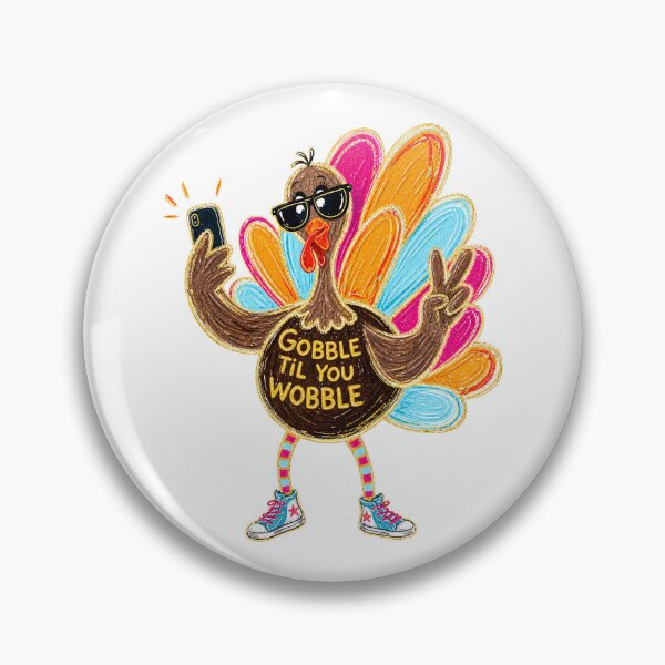 Item preview, Gobble Til You Wobble Funny Thanksgiving Turkey Sunglasses designed and sold by JessArty ⭐⭐⭐⭐⭐.