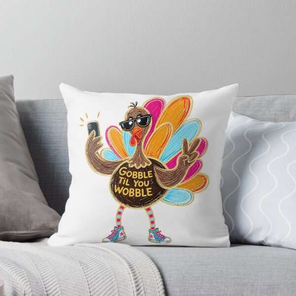 Item preview, Gobble Til You Wobble Funny Thanksgiving Turkey Sunglasses designed and sold by JessArty ⭐⭐⭐⭐⭐.