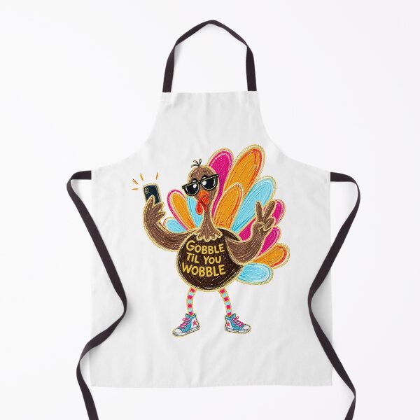 Item preview, Gobble Til You Wobble Funny Thanksgiving Turkey Sunglasses designed and sold by JessArty ⭐⭐⭐⭐⭐.