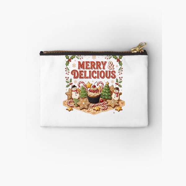 Item preview, Merry And Delicious Christmas Baking Cookies Cupcake Retro Holiday  designed and sold by DYAFLK.