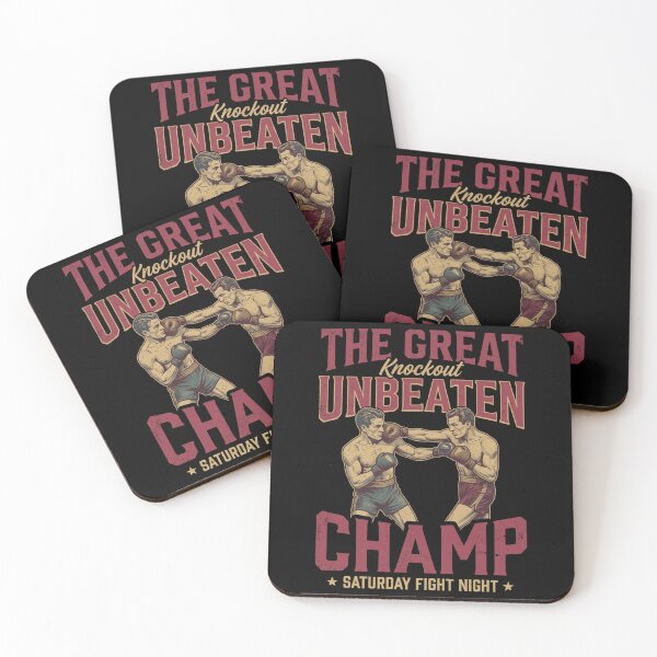 Item preview, The Great Knockout Unbeaten Champ - Vintage Boxing Poster designed and sold by rich-moda.