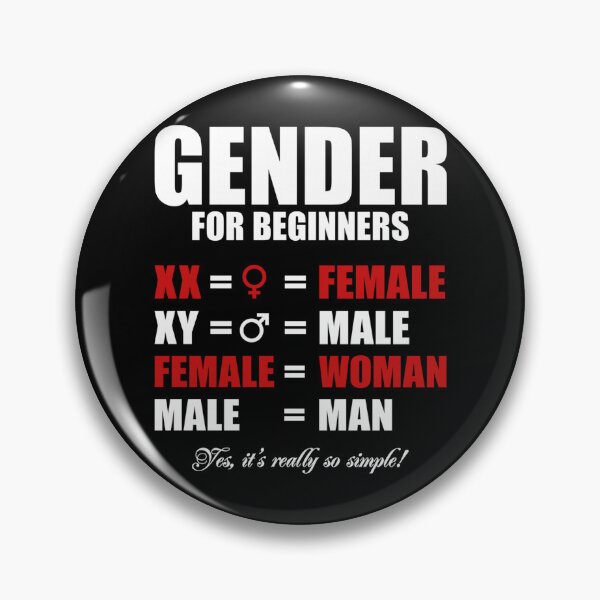 Item preview, Simple Gender for Beginners XX Female Woman XY Male Man designed and sold by AmberWild.
