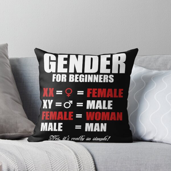 Item preview, Simple Gender for Beginners XX Female Woman XY Male Man designed and sold by AmberWild.