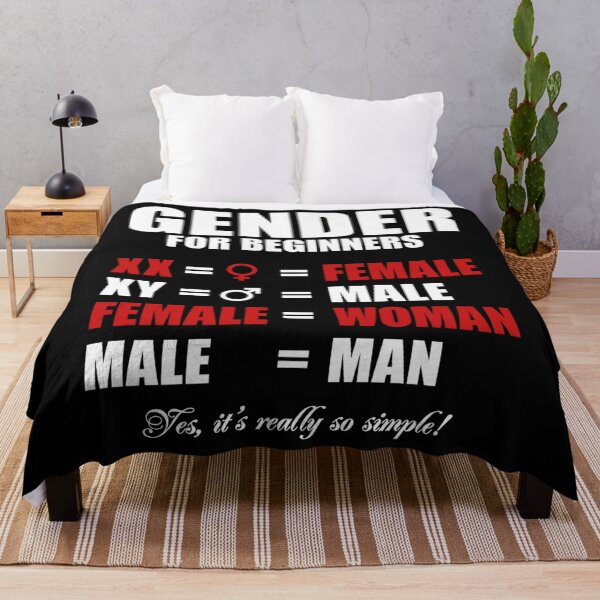 Item preview, Simple Gender for Beginners XX Female Woman XY Male Man designed and sold by AmberWild.
