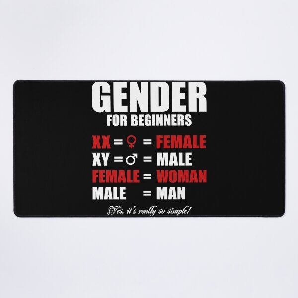 Item preview, Simple Gender for Beginners XX Female Woman XY Male Man designed and sold by AmberWild.