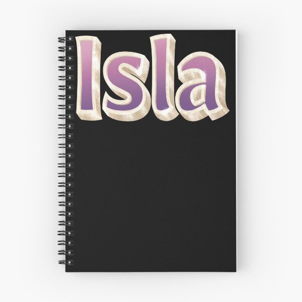 Item preview, Isla Name in Gold, Pink and Purple with a Glam Style designed and sold by AloraDawnEve.