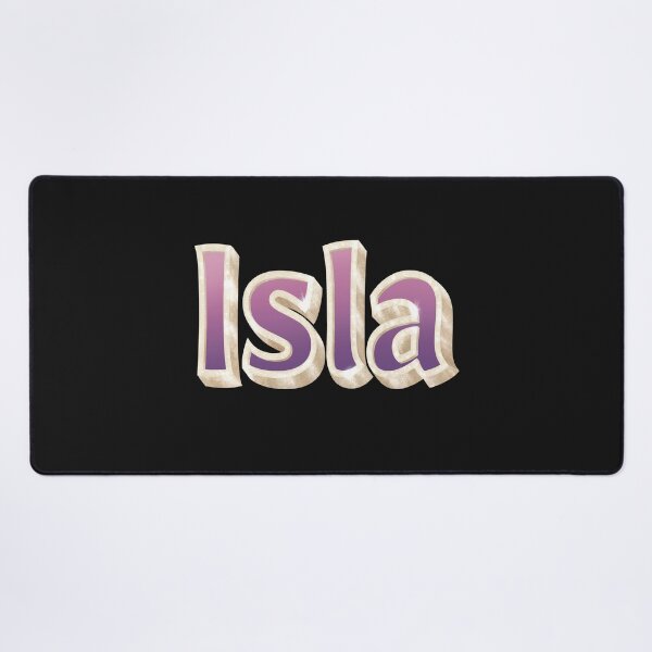 Item preview, Isla Name in Gold, Pink and Purple with a Glam Style designed and sold by AloraDawnEve.