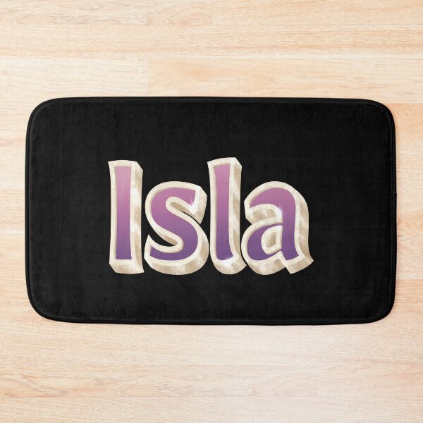 Item preview, Isla Name in Gold, Pink and Purple with a Glam Style designed and sold by AloraDawnEve.