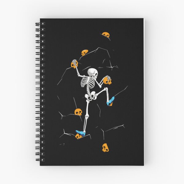 Item preview, Skeleton Climbing Boulder Wall Rock Spooky Halloween Climber designed and sold by AmberWild.