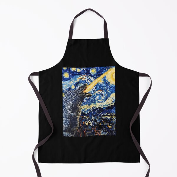 Item preview, Vincent Van Gojira Vincent Van Goghzilla Godzilla Destroying The Starry Night designed and sold by MargarettaYeage.