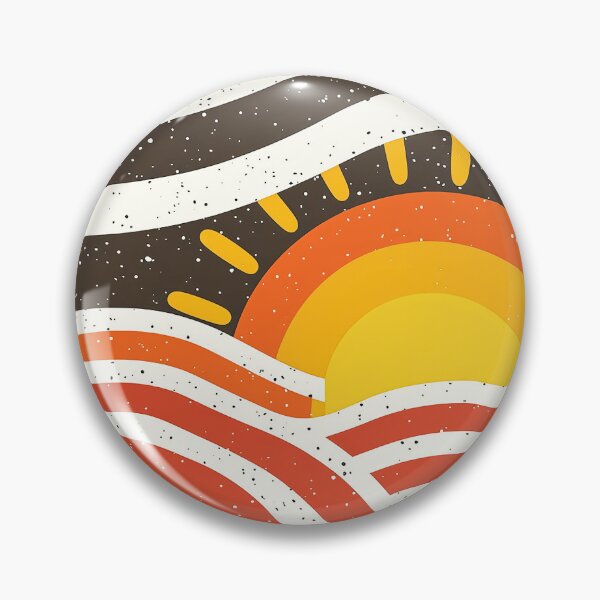 Item preview, Boho Sunrise Over Mountains: Abstract Minimalist Landscape designed and sold by DEC02.