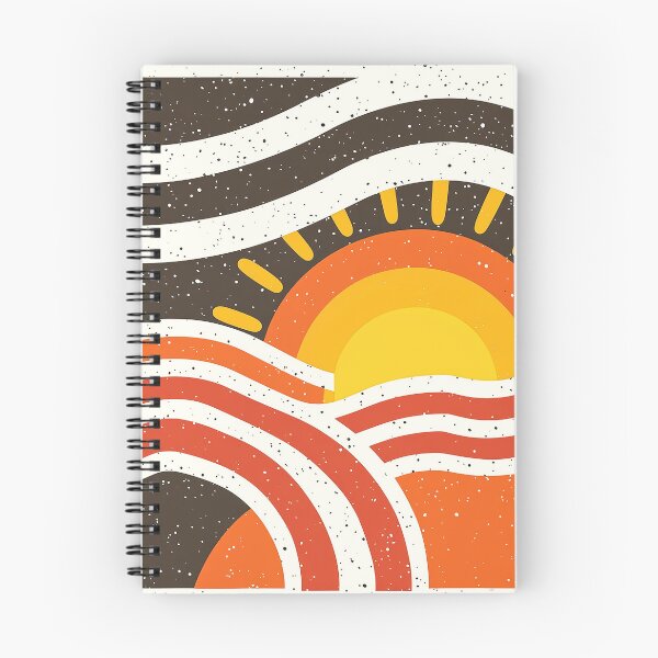 Item preview, Boho Sunrise Over Mountains: Abstract Minimalist Landscape designed and sold by DEC02.