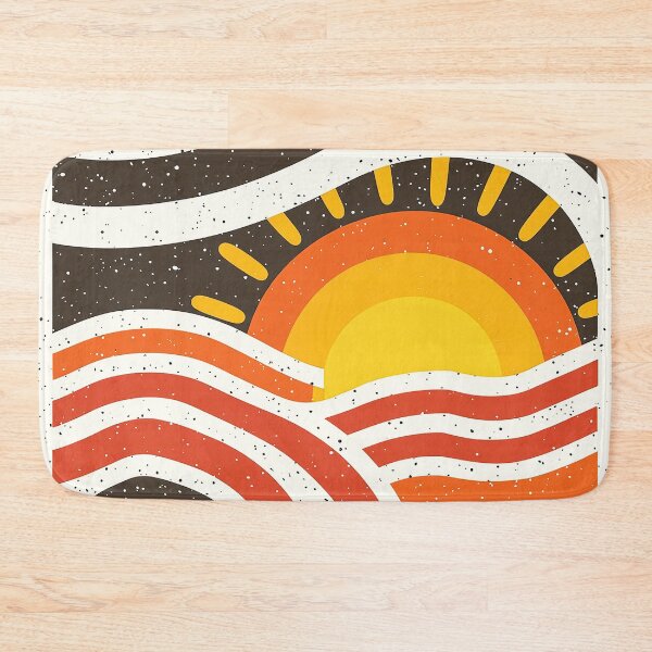 Item preview, Boho Sunrise Over Mountains: Abstract Minimalist Landscape designed and sold by DEC02.