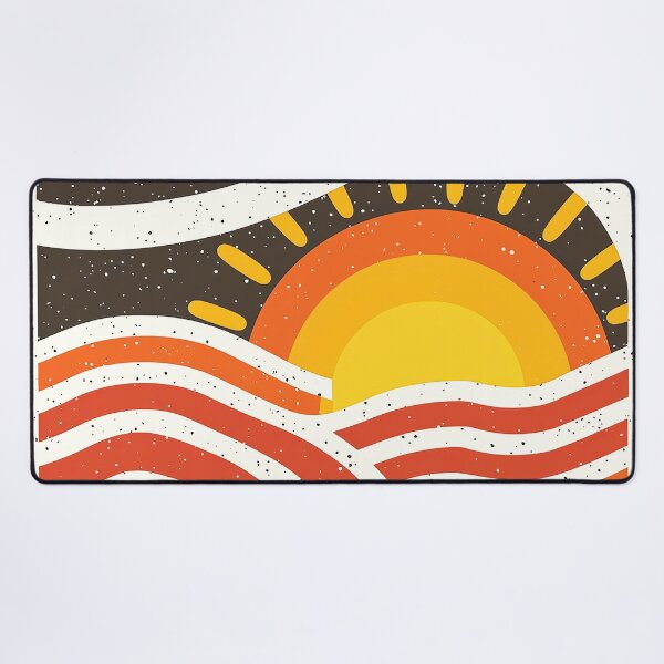 Item preview, Boho Sunrise Over Mountains: Abstract Minimalist Landscape designed and sold by DEC02.