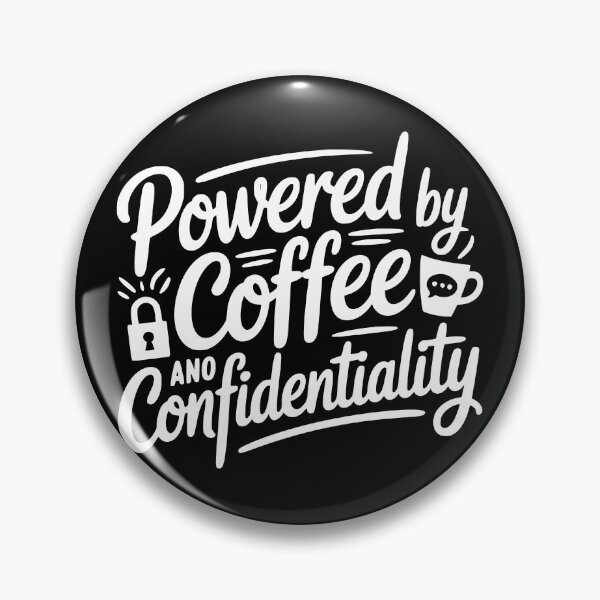 Item preview, Powered by Coffee and Confidentiality designed and sold by theartfulaspie.