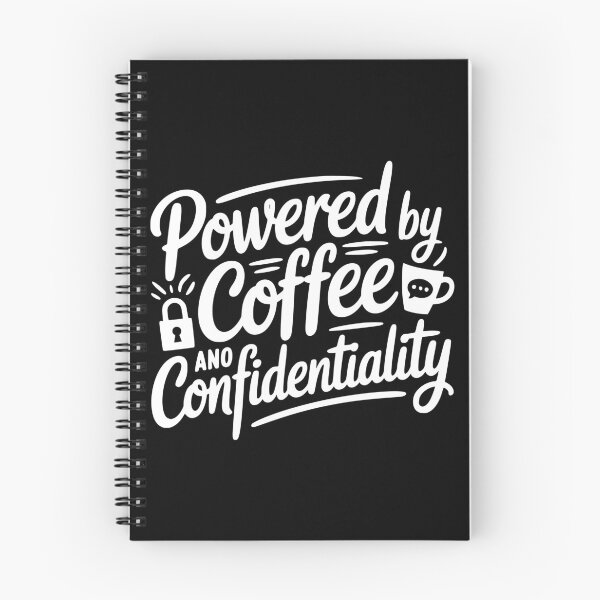 Item preview, Powered by Coffee and Confidentiality designed and sold by theartfulaspie.